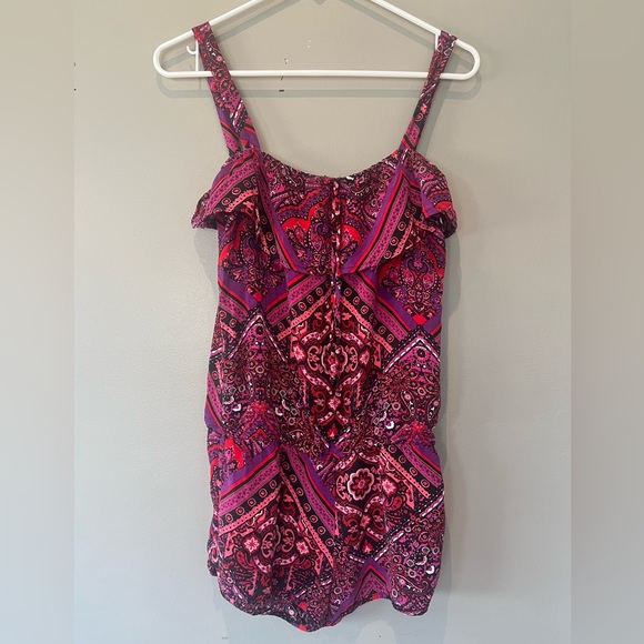 Bright paisley print romper by Live To Be Spoiled - Picture 2 of 6